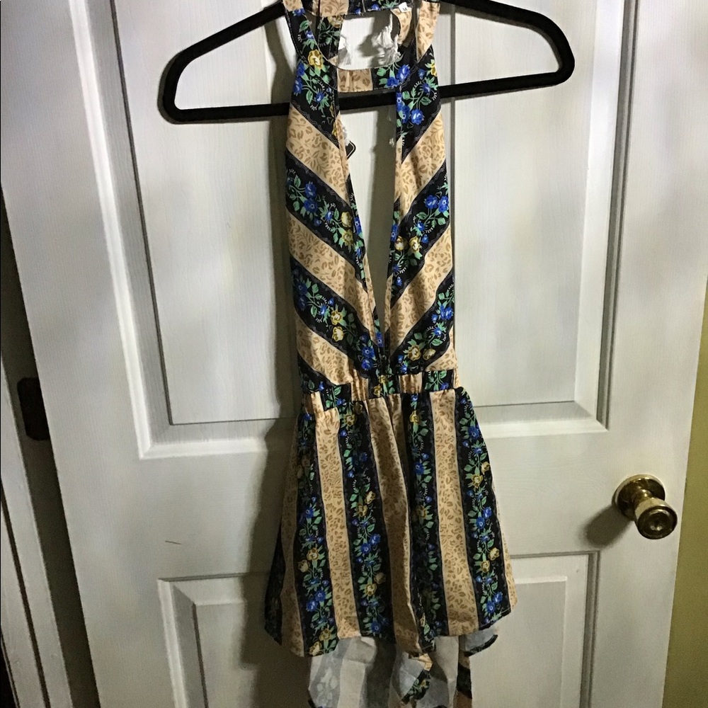 Sexy romper with open back